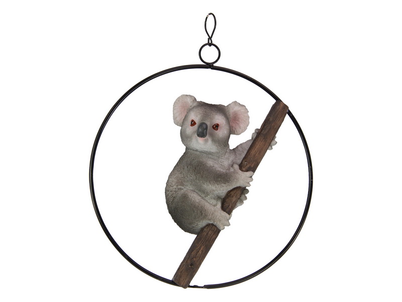 Koala in Hanging Metal Ring